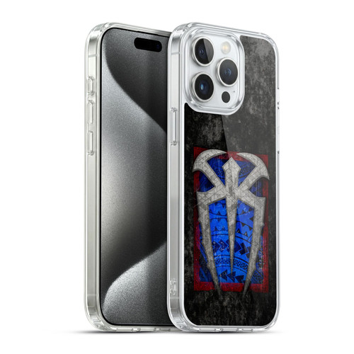 WWE Roman Reigns Distressed Logo Soft Gel Case for Apple iPhone 15 Pro Max & MagSafe