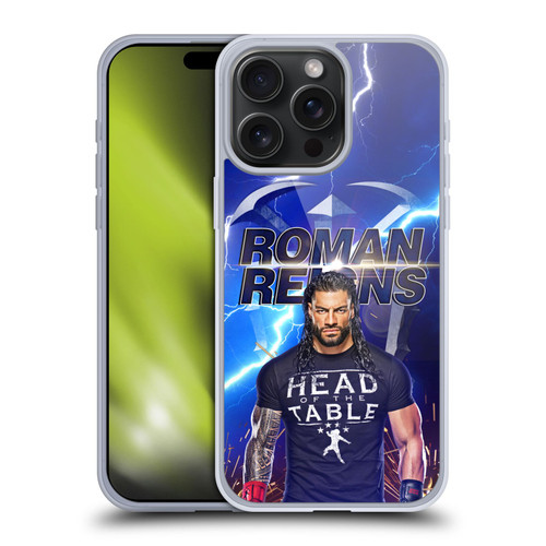 WWE Roman Reigns Lightning Soft Gel Case for Apple iPhone 15 Pro Max & MagSafe
