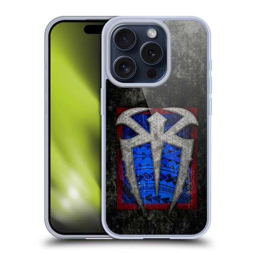 WWE Roman Reigns Distressed Logo Soft Gel Case for Apple iPhone 15 Pro & MagSafe