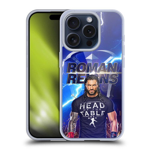 WWE Roman Reigns Lightning Soft Gel Case for Apple iPhone 15 Pro & MagSafe