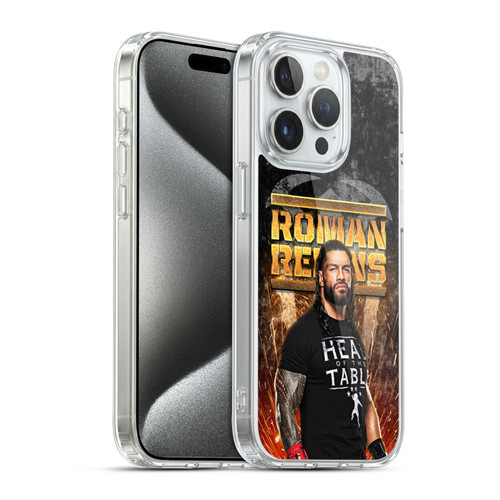 WWE Roman Reigns Grunge Soft Gel Case for Apple iPhone 15 Pro & MagSafe