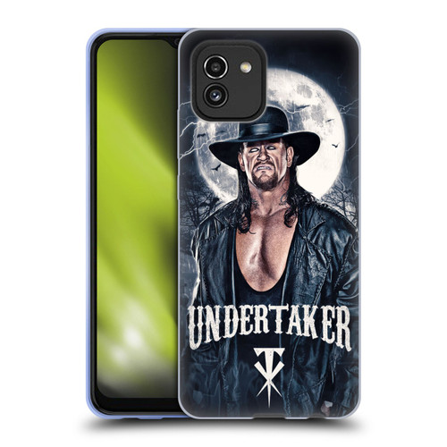 WWE The Undertaker Portrait Soft Gel Case for Samsung Galaxy A03 (2021)
