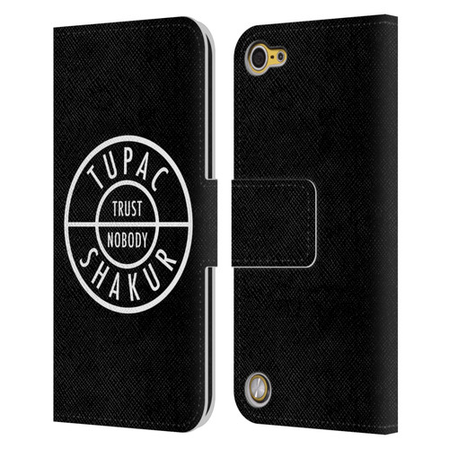 Tupac Shakur Logos Trust Nobody Leather Book Wallet Case Cover For Apple iPod Touch 5G 5th Gen
