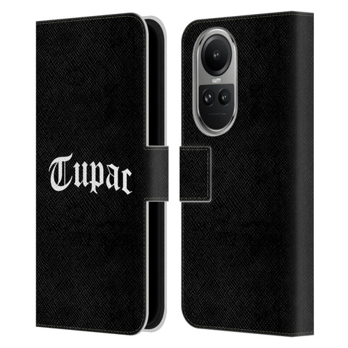 Tupac Shakur Logos Old English 2 Leather Book Wallet Case Cover For OPPO Reno10 5G / Reno10 Pro 5G