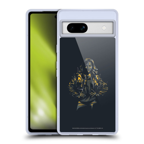 Black Lightning Key Art Jennifer Pierce Soft Gel Case for Google Pixel 7a