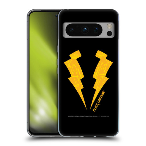 Black Lightning Key Art Logo Soft Gel Case for Google Pixel 8 Pro