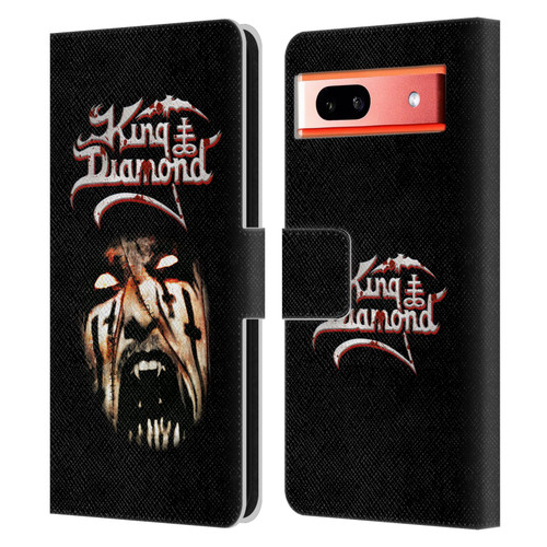 King Diamond Poster Puppet Master Face Leather Book Wallet Case Cover For Google Pixel 7a