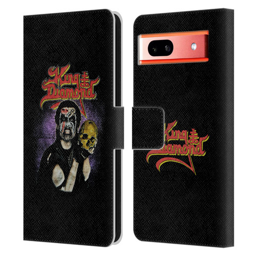 King Diamond Poster Conspiracy Tour 1989 Leather Book Wallet Case Cover For Google Pixel 7a