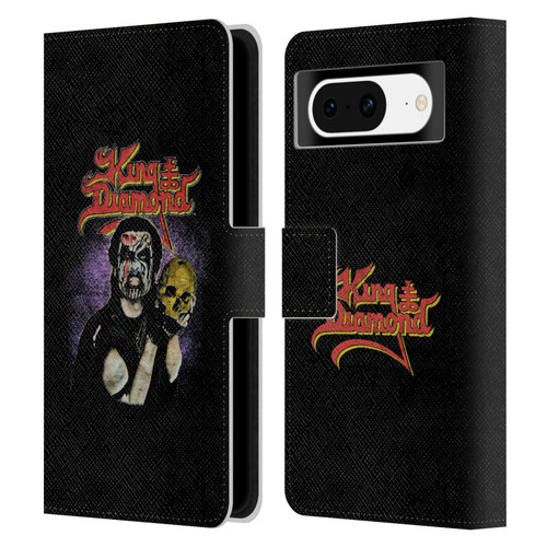 King Diamond Poster Conspiracy Tour 1989 Leather Book Wallet Case Cover For Google Pixel 8