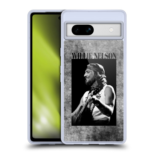 Willie Nelson Grunge Black And White Soft Gel Case for Google Pixel 7a