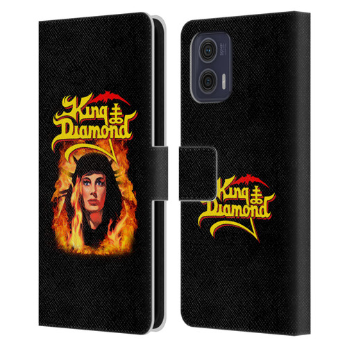 King Diamond Poster Fatal Portrait 2 Leather Book Wallet Case Cover For Motorola Moto G73 5G