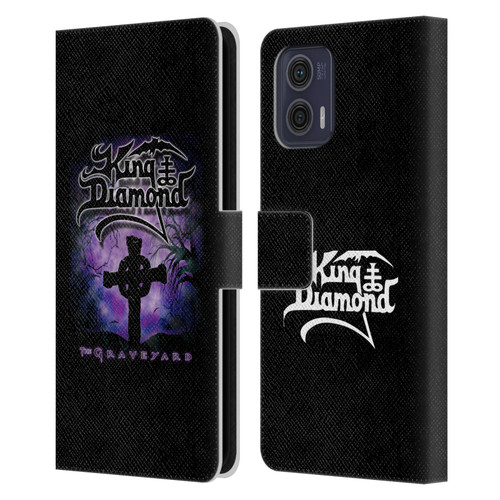 King Diamond Poster Graveyard Album Leather Book Wallet Case Cover For Motorola Moto G73 5G