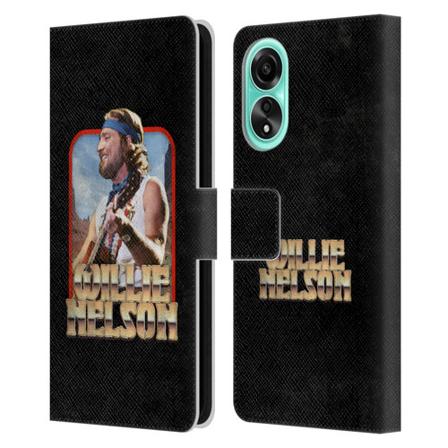 Willie Nelson Grunge Vintage Leather Book Wallet Case Cover For OPPO A78 5G