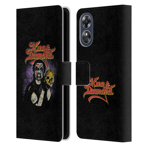 King Diamond Poster Conspiracy Tour 1989 Leather Book Wallet Case Cover For OPPO A17