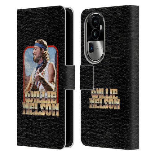 Willie Nelson Grunge Vintage Leather Book Wallet Case Cover For OPPO Reno10 Pro+