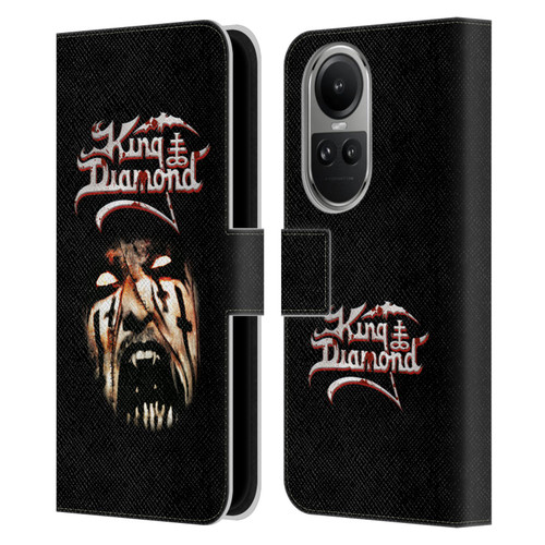 King Diamond Poster Puppet Master Face Leather Book Wallet Case Cover For OPPO Reno10 5G / Reno10 Pro 5G