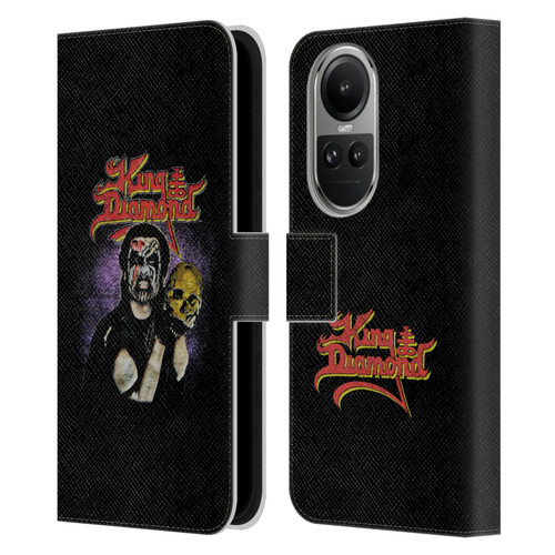 King Diamond Poster Conspiracy Tour 1989 Leather Book Wallet Case Cover For OPPO Reno10 5G / Reno10 Pro 5G