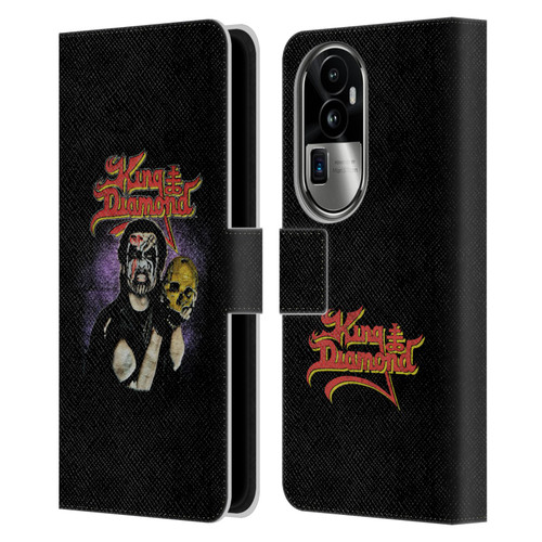 King Diamond Poster Conspiracy Tour 1989 Leather Book Wallet Case Cover For OPPO Reno10 Pro+
