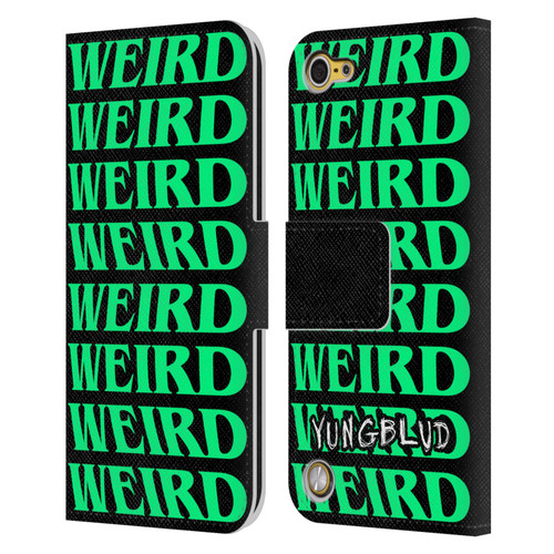 Yungblud Graphics Weird! Text Leather Book Wallet Case Cover For Apple iPod Touch 5G 5th Gen