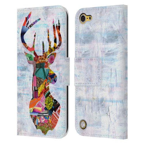 Artpoptart Animals Deer Leather Book Wallet Case Cover For Apple iPod Touch 5G 5th Gen