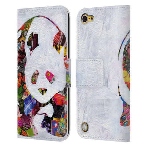 Artpoptart Animals Panda Leather Book Wallet Case Cover For Apple iPod Touch 5G 5th Gen