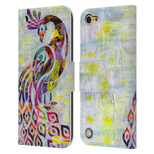 Artpoptart Animals Peacock Leather Book Wallet Case Cover For Apple iPod Touch 5G 5th Gen