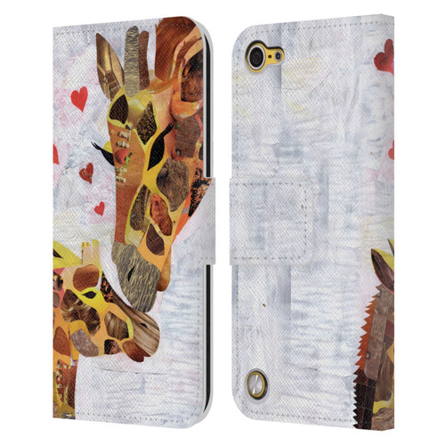 Artpoptart Animals Sweet Giraffes Leather Book Wallet Case Cover For Apple iPod Touch 5G 5th Gen