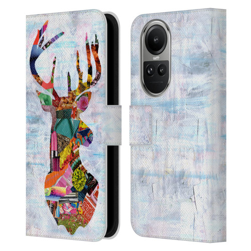 Artpoptart Animals Deer Leather Book Wallet Case Cover For OPPO Reno10 5G / Reno10 Pro 5G