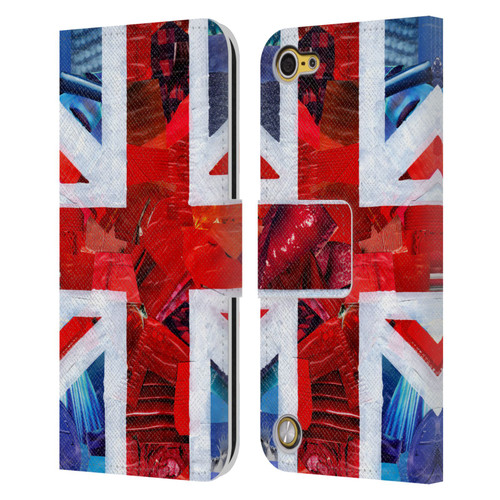 Artpoptart Flags Union Jack Leather Book Wallet Case Cover For Apple iPod Touch 5G 5th Gen