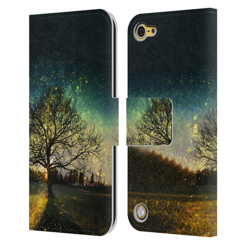 Patrik Lovrin Dreams Vs Reality Magical Fireflies Dreamy Leather Book Wallet Case Cover For Apple iPod Touch 5G 5th Gen