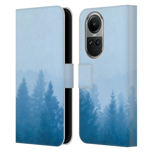 Patrik Lovrin Magical Foggy Landscape Fog Over Forest Leather Book Wallet Case Cover For OPPO Reno10 5G / Reno10 Pro 5G