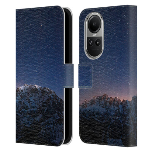 Patrik Lovrin Night Sky Stars Above Mountains Leather Book Wallet Case Cover For OPPO Reno10 5G / Reno10 Pro 5G