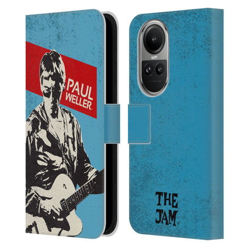 The Jam Key Art Paul Weller Leather Book Wallet Case Cover For OPPO Reno10 5G / Reno10 Pro 5G