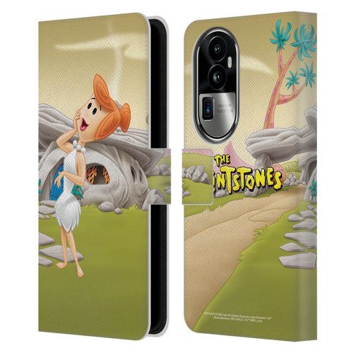 The Flintstones Characters Wilma Flintstones Leather Book Wallet Case Cover For OPPO Reno10 Pro+