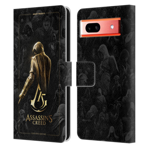 Assassin's Creed 15th Anniversary Graphics Key Art Leather Book Wallet Case Cover For Google Pixel 7a