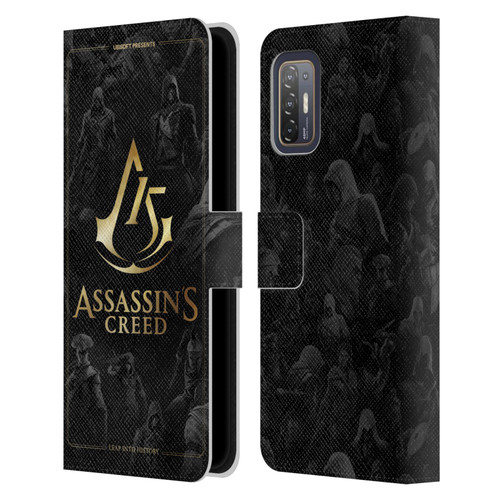Assassin's Creed 15th Anniversary Graphics Crest Key Art Leather Book Wallet Case Cover For HTC Desire 21 Pro 5G