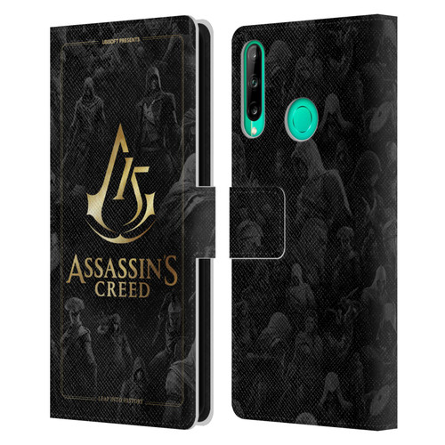 Assassin's Creed 15th Anniversary Graphics Crest Key Art Leather Book Wallet Case Cover For Huawei P40 lite E
