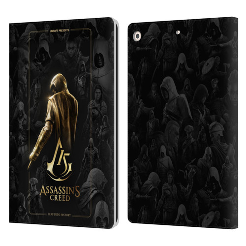 Assassin's Creed 15th Anniversary Graphics Key Art Leather Book Wallet Case Cover For Apple iPad 10.2 2019/2020/2021
