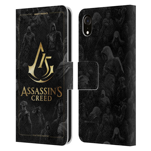 Assassin's Creed 15th Anniversary Graphics Crest Key Art Leather Book Wallet Case Cover For Apple iPhone XR