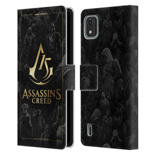 Assassin's Creed 15th Anniversary Graphics Crest Key Art Leather Book Wallet Case Cover For Nokia C2 2nd Edition
