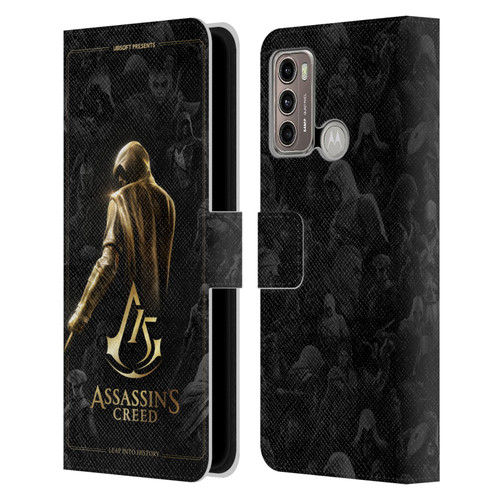 Assassin's Creed 15th Anniversary Graphics Key Art Leather Book Wallet Case Cover For Motorola Moto G60 / Moto G40 Fusion
