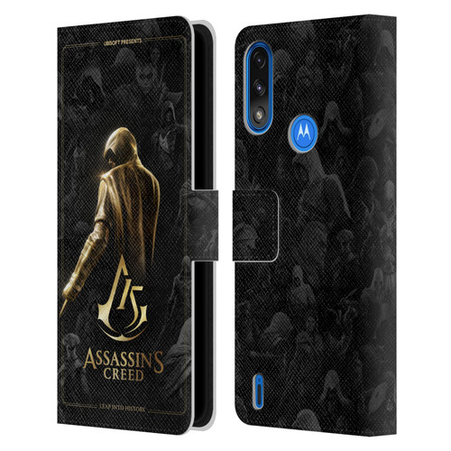 Assassin's Creed 15th Anniversary Graphics Key Art Leather Book Wallet Case Cover For Motorola Moto E7 Power / Moto E7i Power