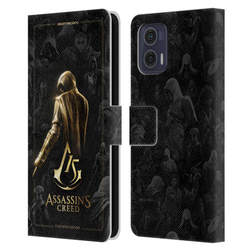 Assassin's Creed 15th Anniversary Graphics Key Art Leather Book Wallet Case Cover For Motorola Moto G73 5G