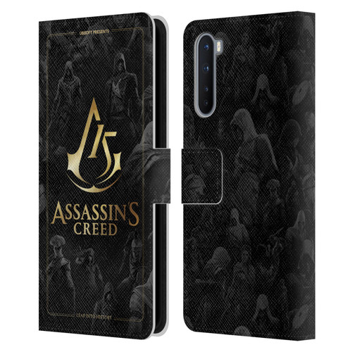 Assassin's Creed 15th Anniversary Graphics Crest Key Art Leather Book Wallet Case Cover For OnePlus Nord 5G