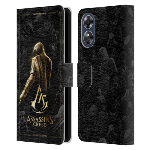 Assassin's Creed 15th Anniversary Graphics Key Art Leather Book Wallet Case Cover For OPPO A17