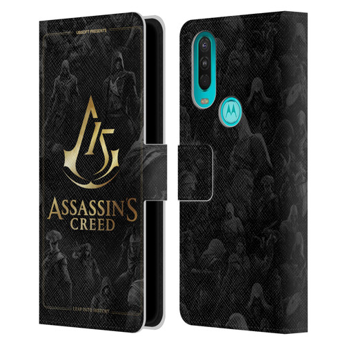 Assassin's Creed 15th Anniversary Graphics Crest Key Art Leather Book Wallet Case Cover For OPPO A54 5G