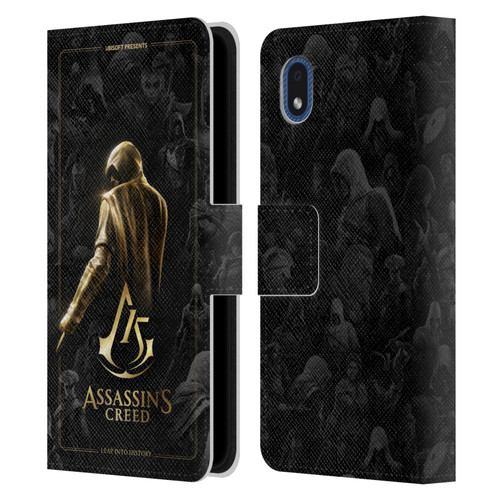 Assassin's Creed 15th Anniversary Graphics Key Art Leather Book Wallet Case Cover For Samsung Galaxy A01 Core (2020)