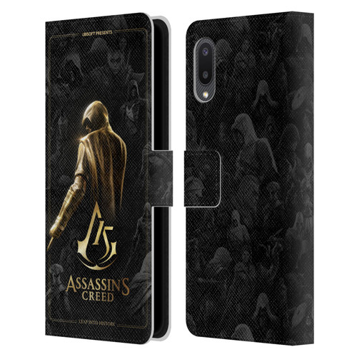 Assassin's Creed 15th Anniversary Graphics Key Art Leather Book Wallet Case Cover For Samsung Galaxy A02/M02 (2021)