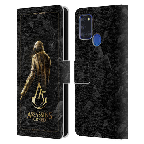 Assassin's Creed 15th Anniversary Graphics Key Art Leather Book Wallet Case Cover For Samsung Galaxy A21s (2020)