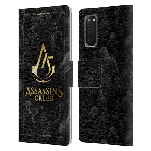 Assassin's Creed 15th Anniversary Graphics Crest Key Art Leather Book Wallet Case Cover For Samsung Galaxy S20 / S20 5G